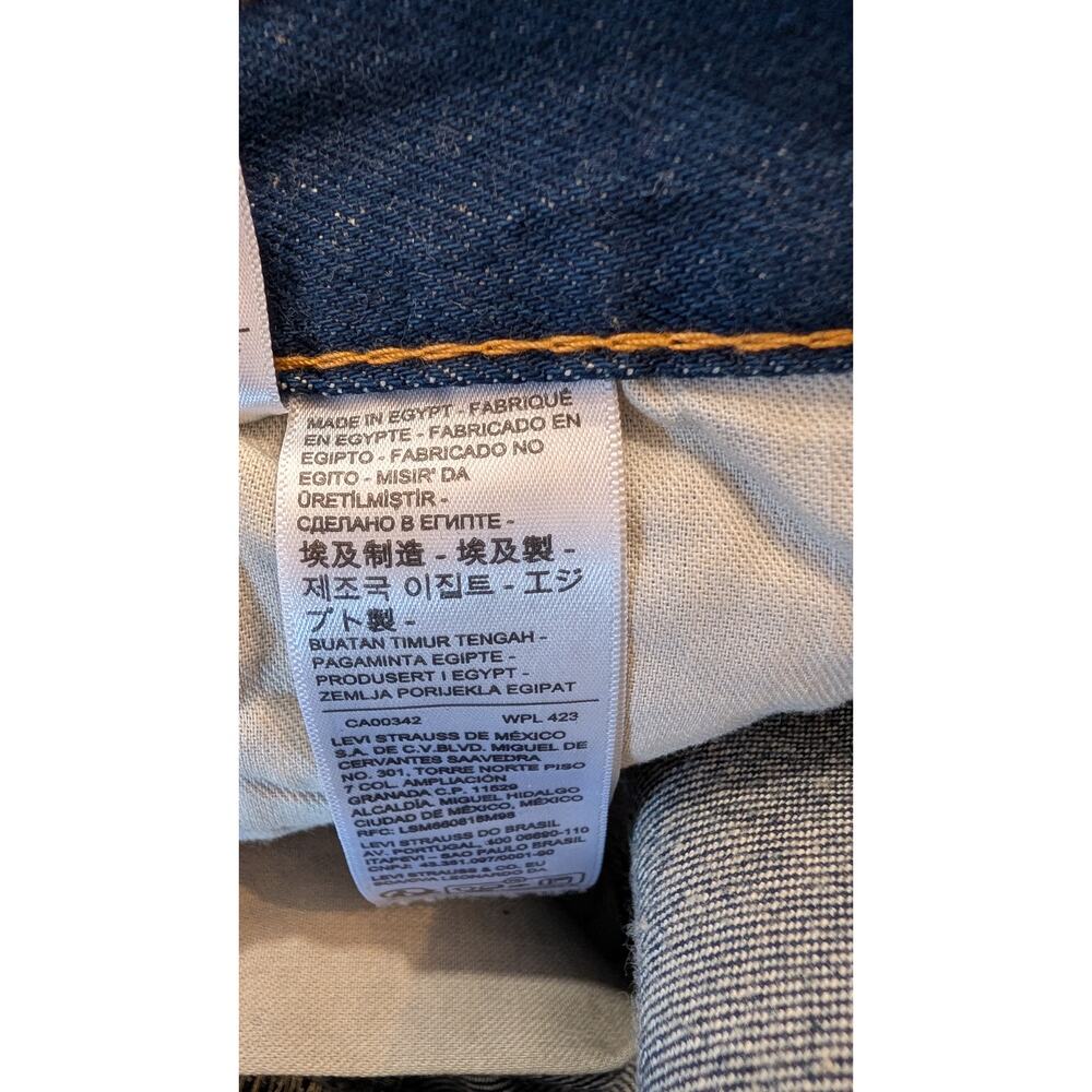 Levi's 501 Original Jeans Mens 34x34 NWT Stretch Straight Leg Button Fly - Picture 7 of 9